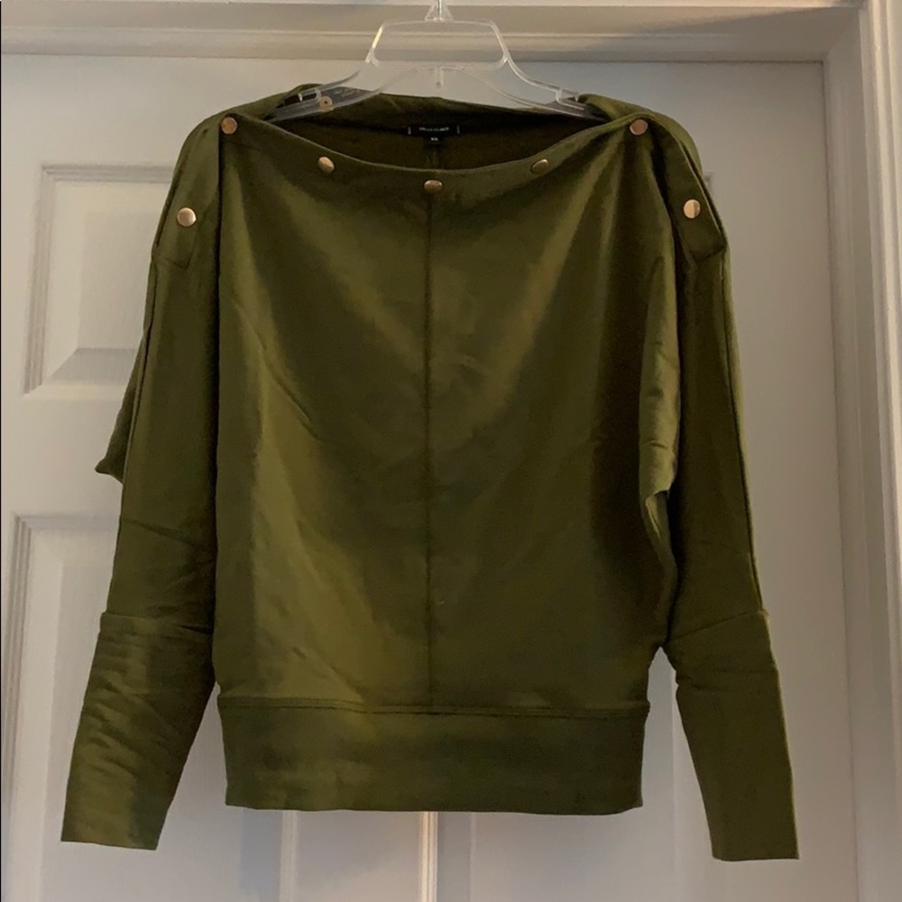Stella and Dot Olive Weekend Slouchy Top - XS